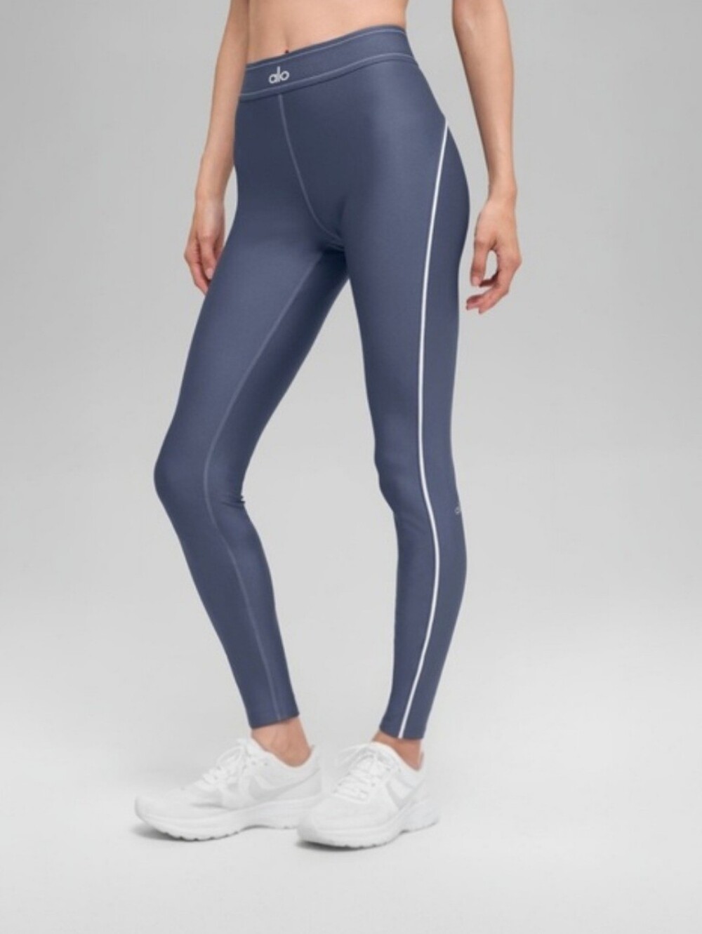 Alo Yoga Bluestone White Airlift High Waist Suit Up Leggings XS NWOT Compression